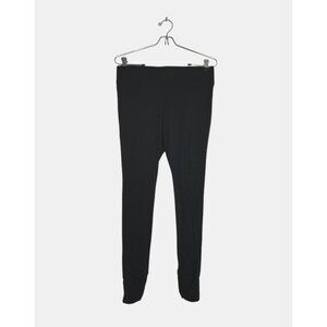 Shimera Women's High Waist Ruched Ankle Leggings in Black - Sz M